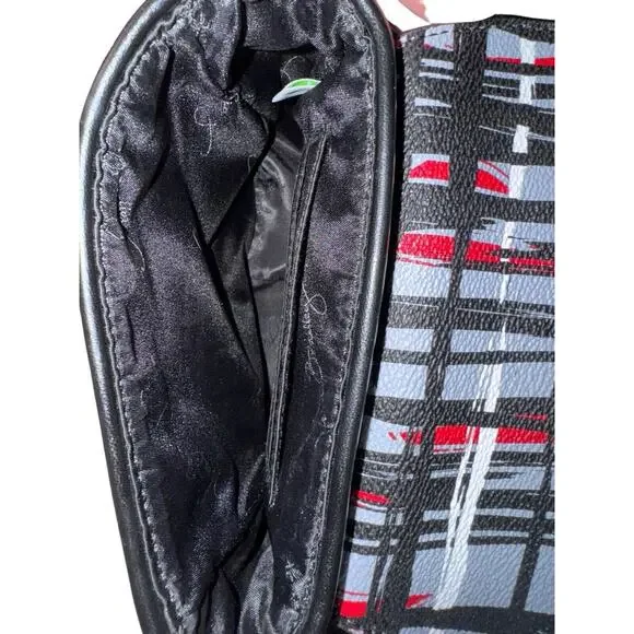 Vera Bradley Black Multicolor Plaid Design Small Adjustable Strap Crossbody Bag - Picture 5 of 10